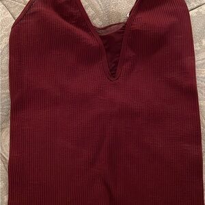 Free people Burgundy tank Top